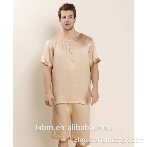 2016 the new 100% silk men pajama nightwear